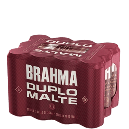CERVEJA BRAHMA DUPLO MALTE 350ML PACK C 12UN
