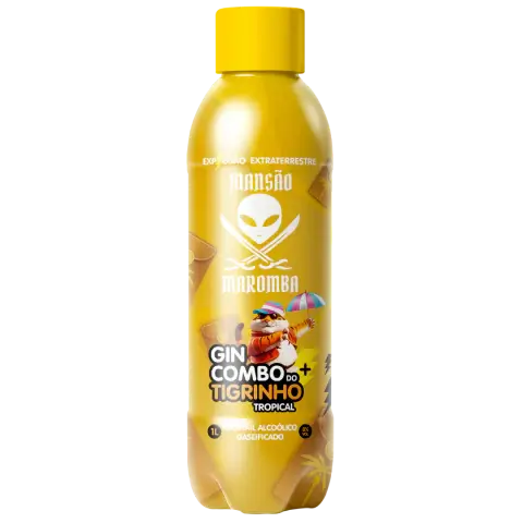 Gin + Combo Tigrinho Tropical 1L (6 unidades) - Entrega Rápida